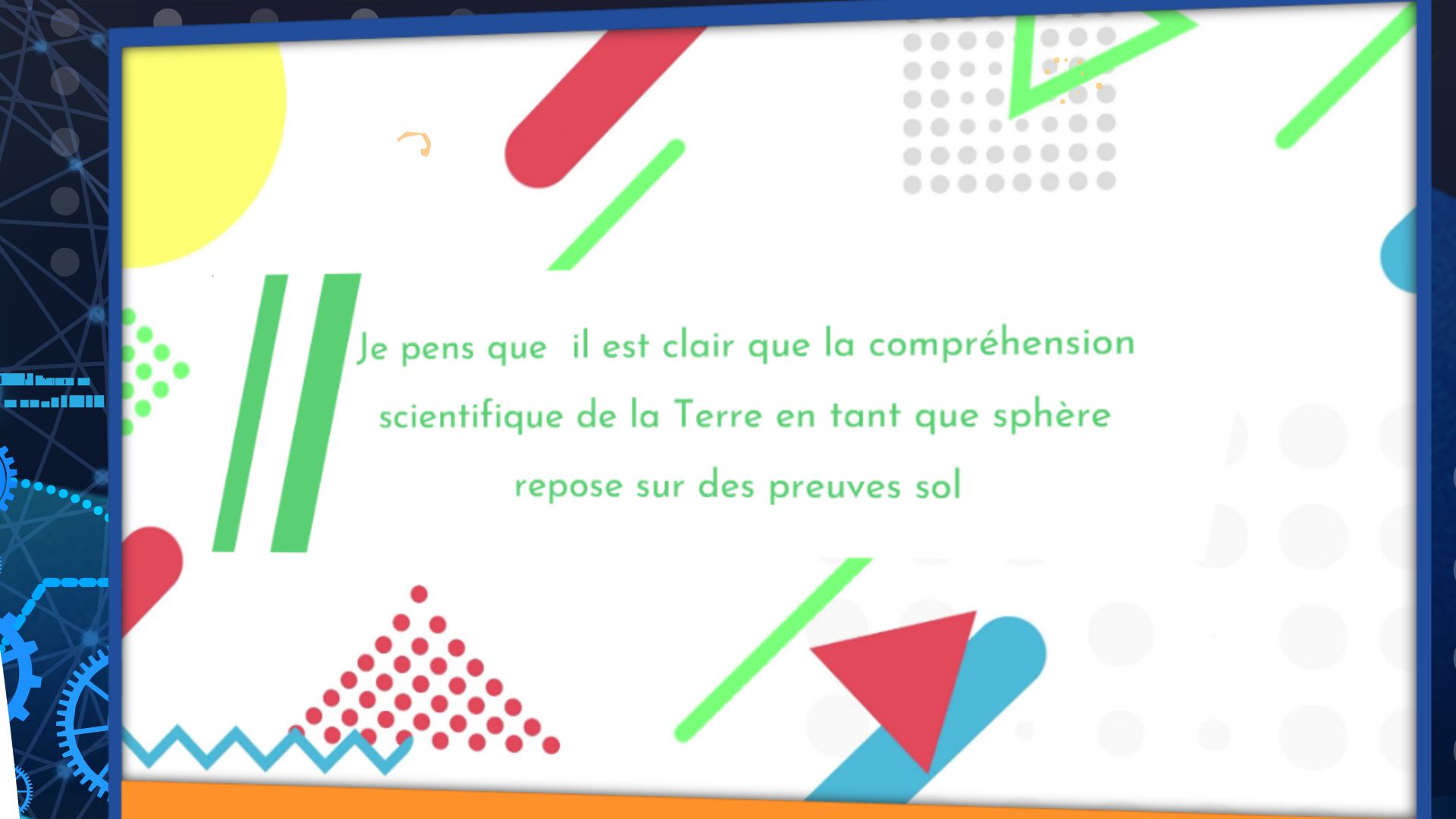 Je Pens Que Il Est Clair Que La Compr Hension Scientifique De La Terre