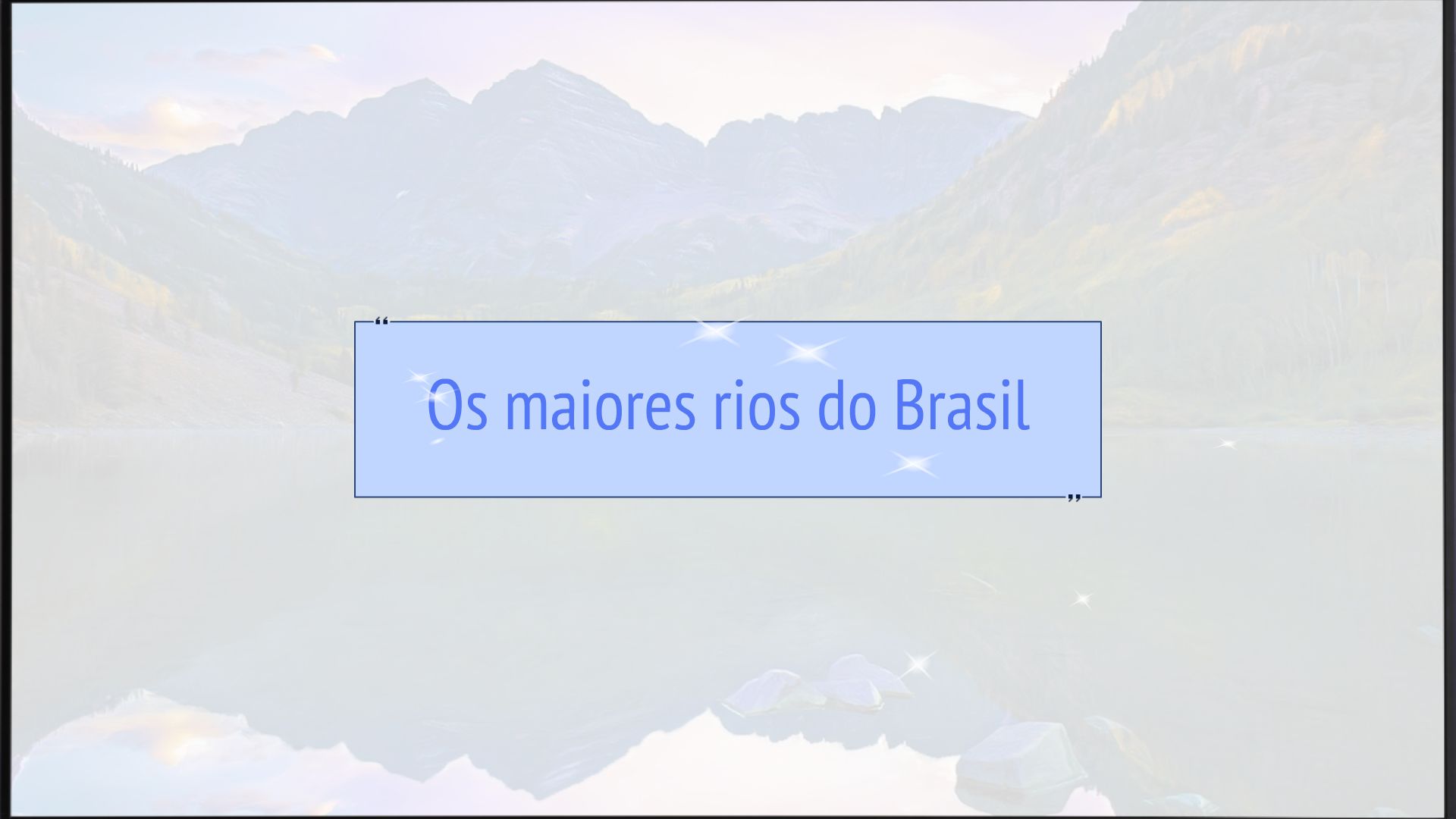 Os Maiores Rios Do Brasil Animated Video By Animation Maestro Mango