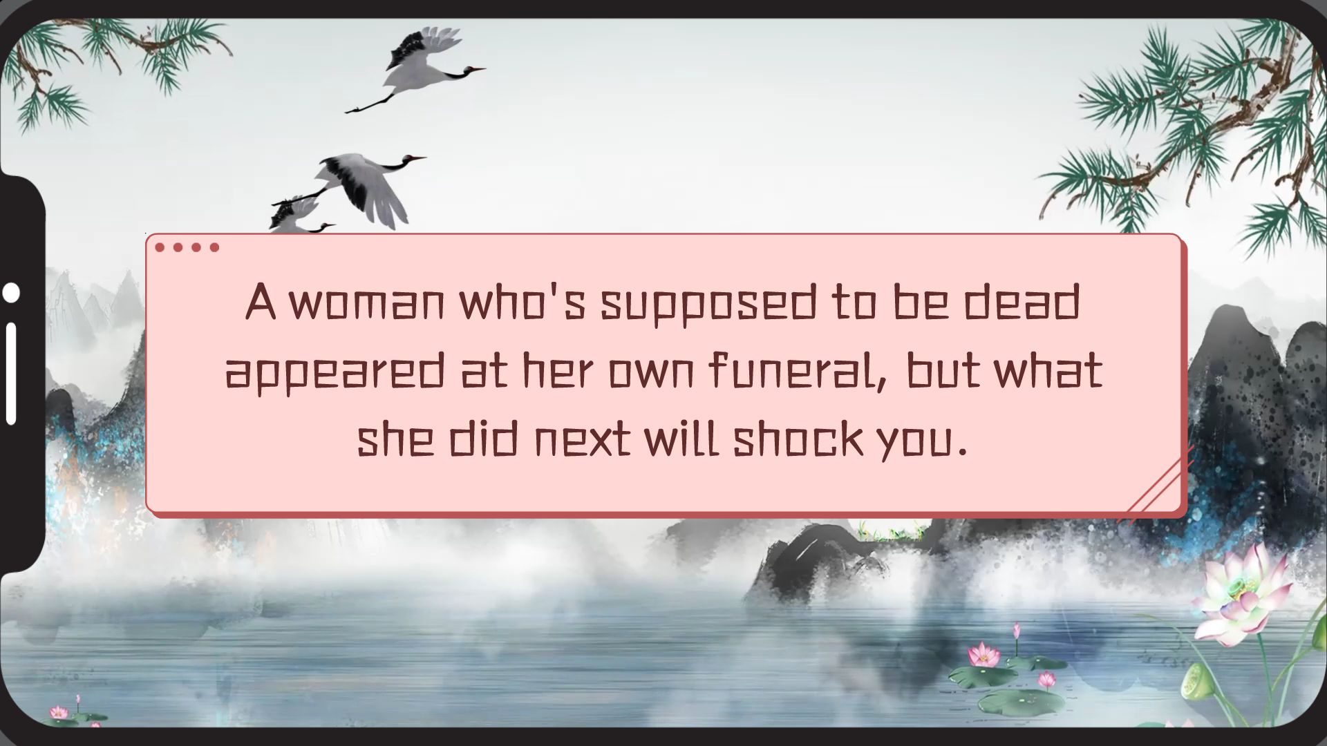 A woman who's supposed to be dead appeared at her own funeral, but what