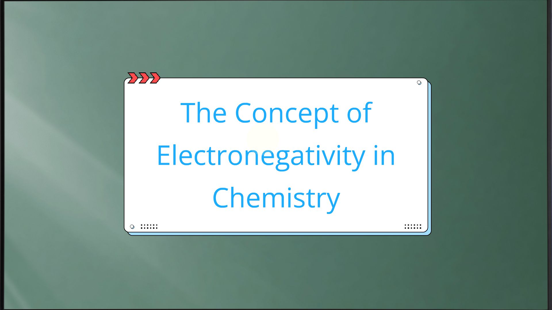 The Concept of Electronegativity in Chemistry. - Animated Video By ...