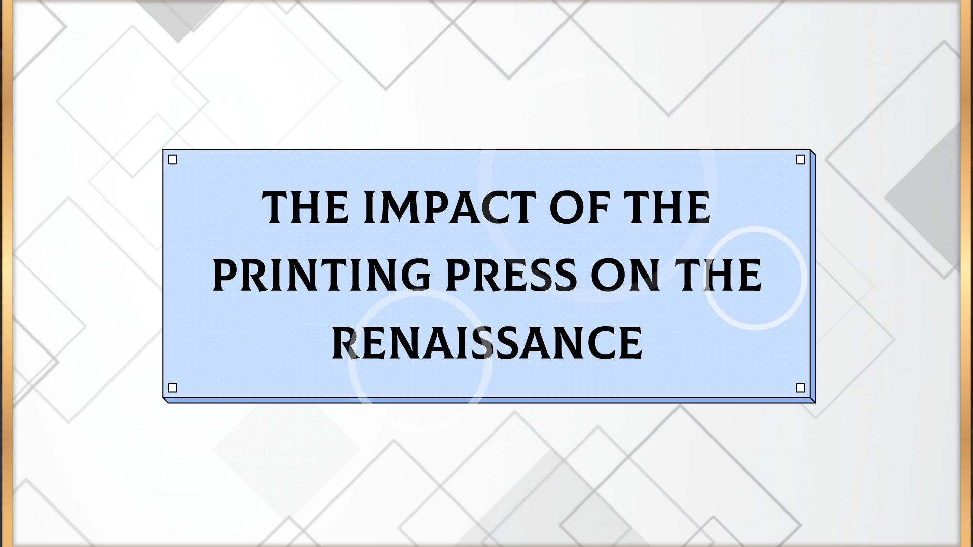 The Impact of the Printing Press on the Renaissance Animated Video By Toon_Warrior Mango Animate