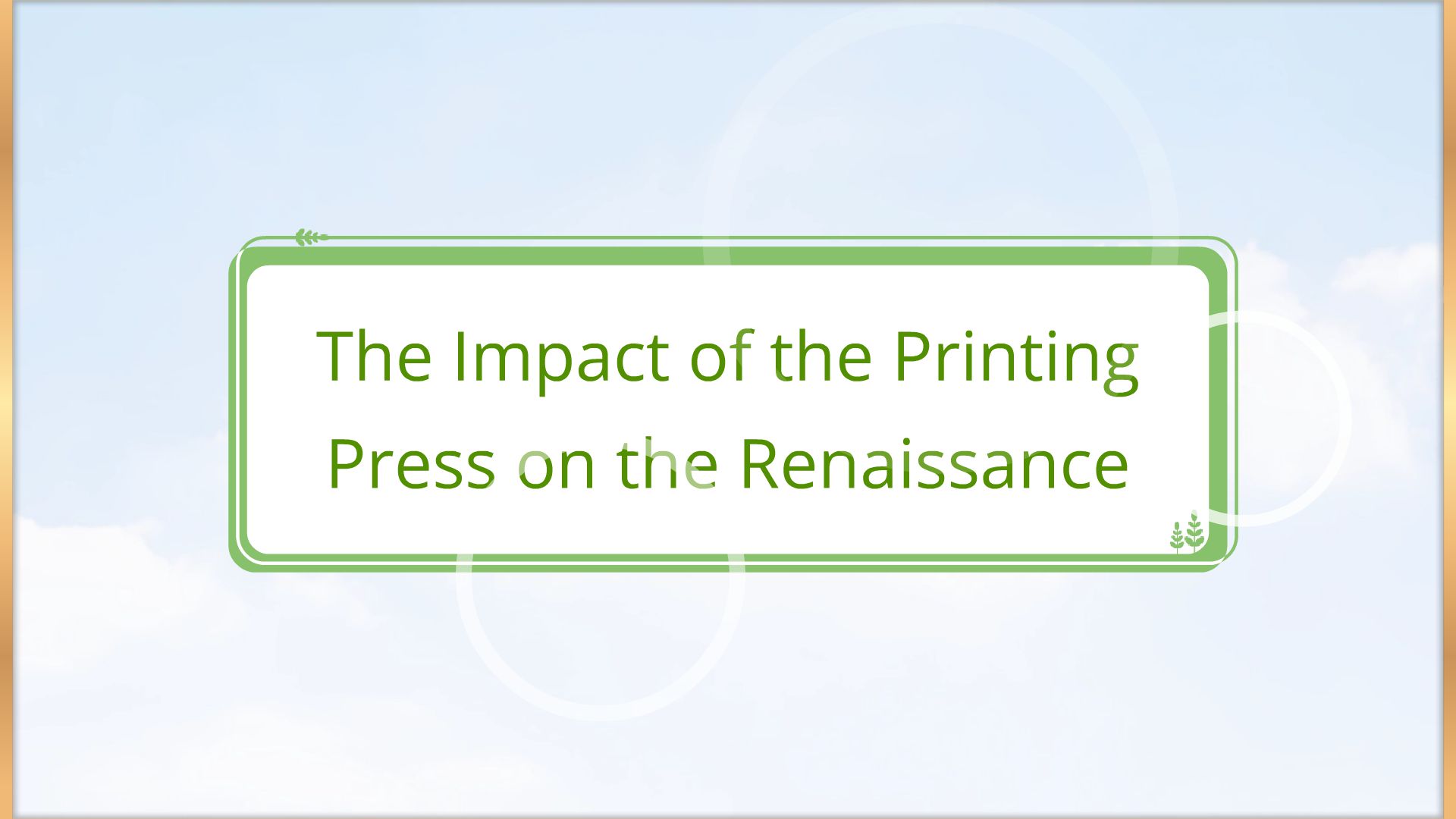 The Impact Of The Printing Press On The Renaissance - Animated Video By 