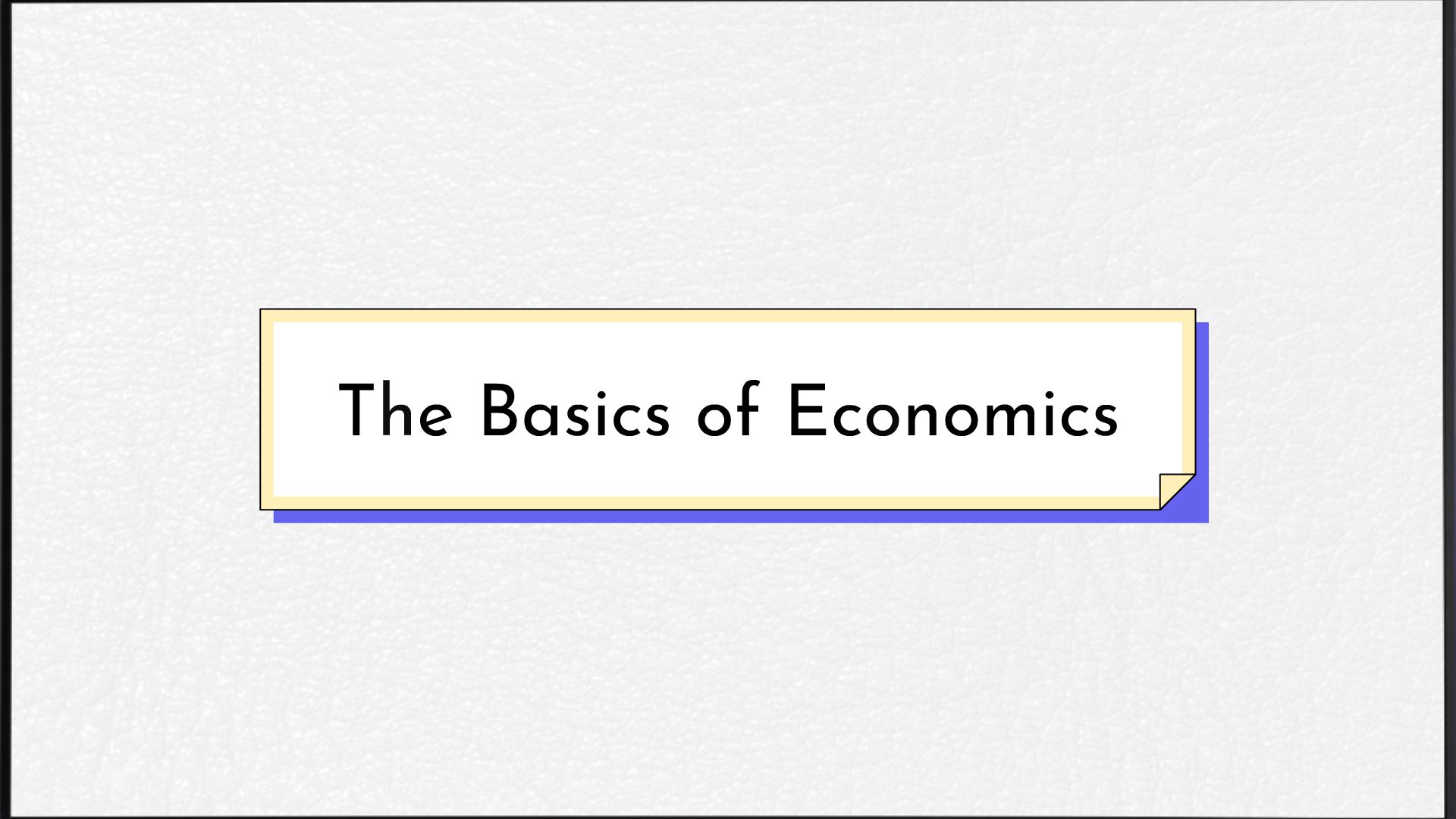 The Basics of Economics. - Animated Video By Pixel_Painter - Mango Animate