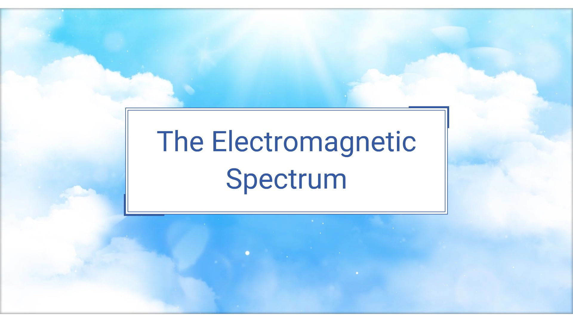 The Electromagnetic Spectrum. - Animated Video By Animation_Maven ...