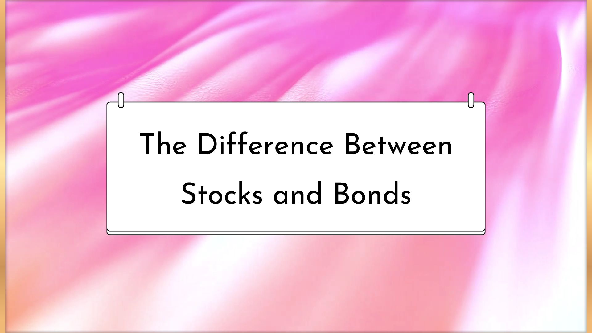 The Difference Between Stocks and Bonds. Animated Video By Anime