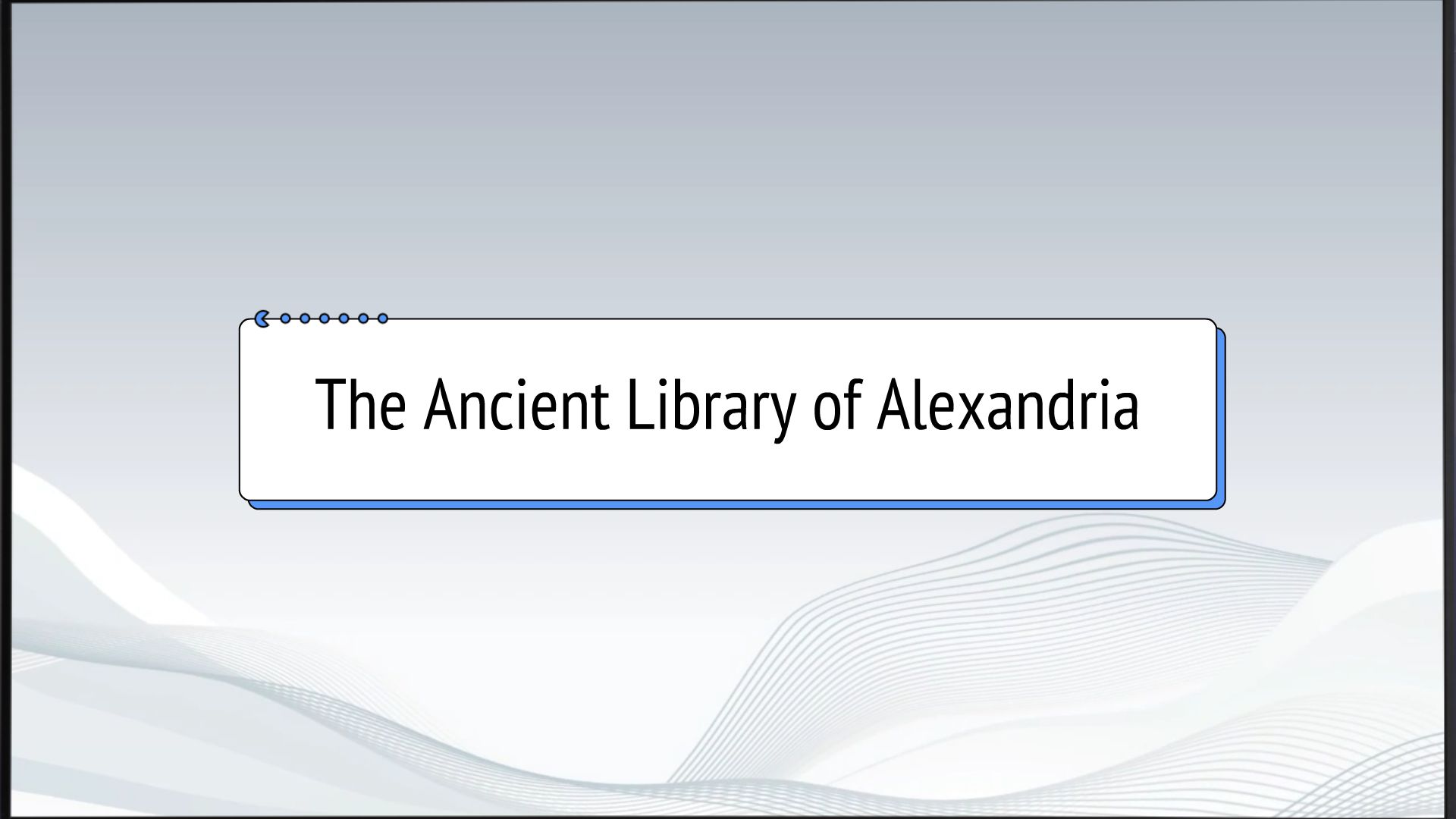 The ancient library of alexandria animated video by pixel warrior