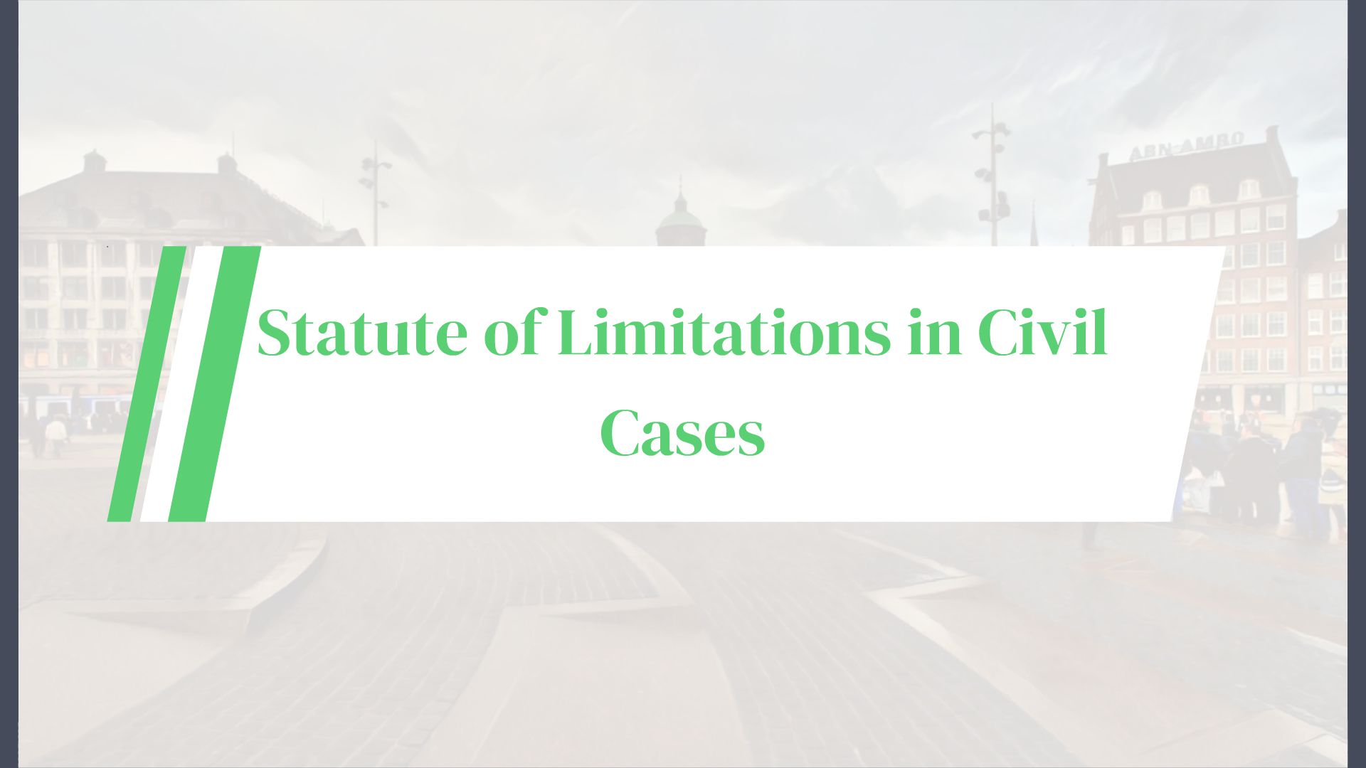 Statute of Limitations in Civil Cases. Animated Video By Animated