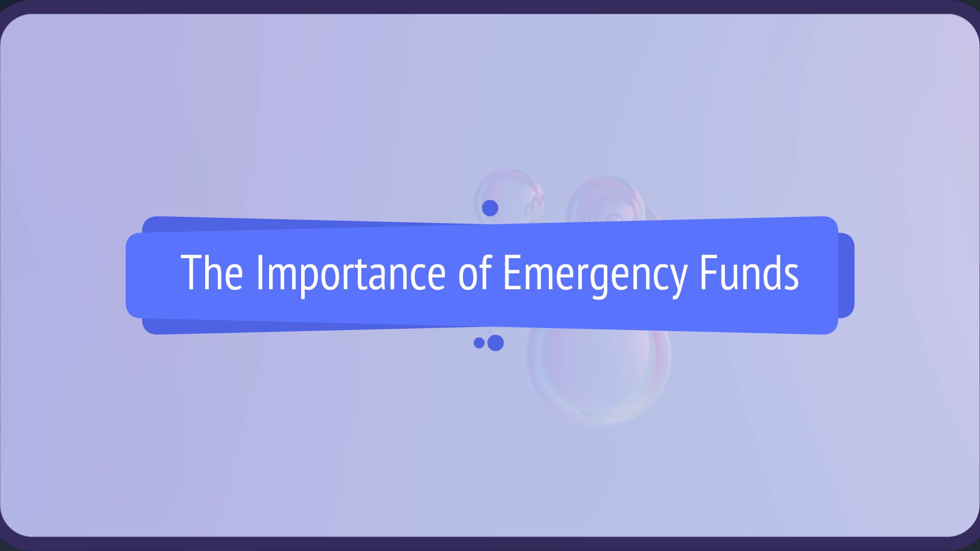 The Importance of Emergency Funds - Animated Video By Anime_Master ...