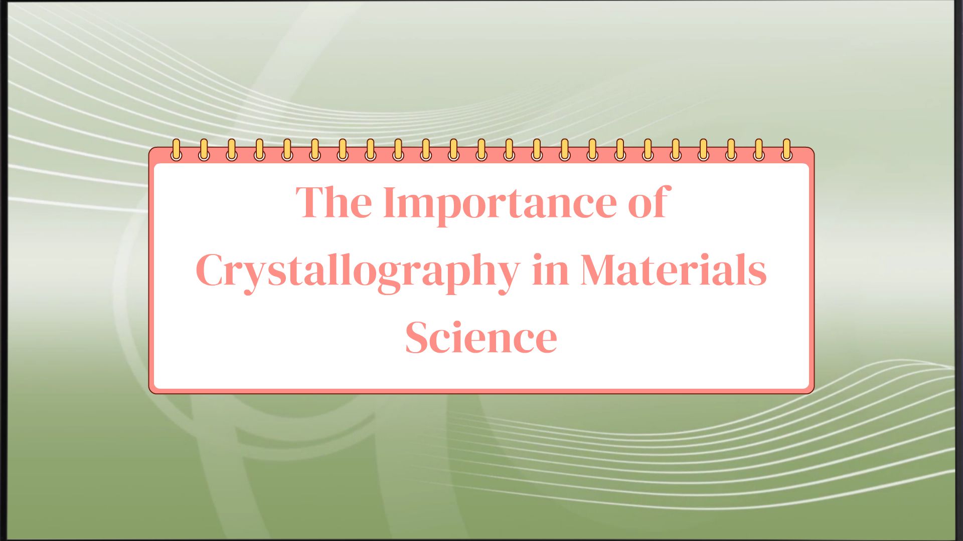 The Importance of Crystallography in Materials Science - Animated Video ...