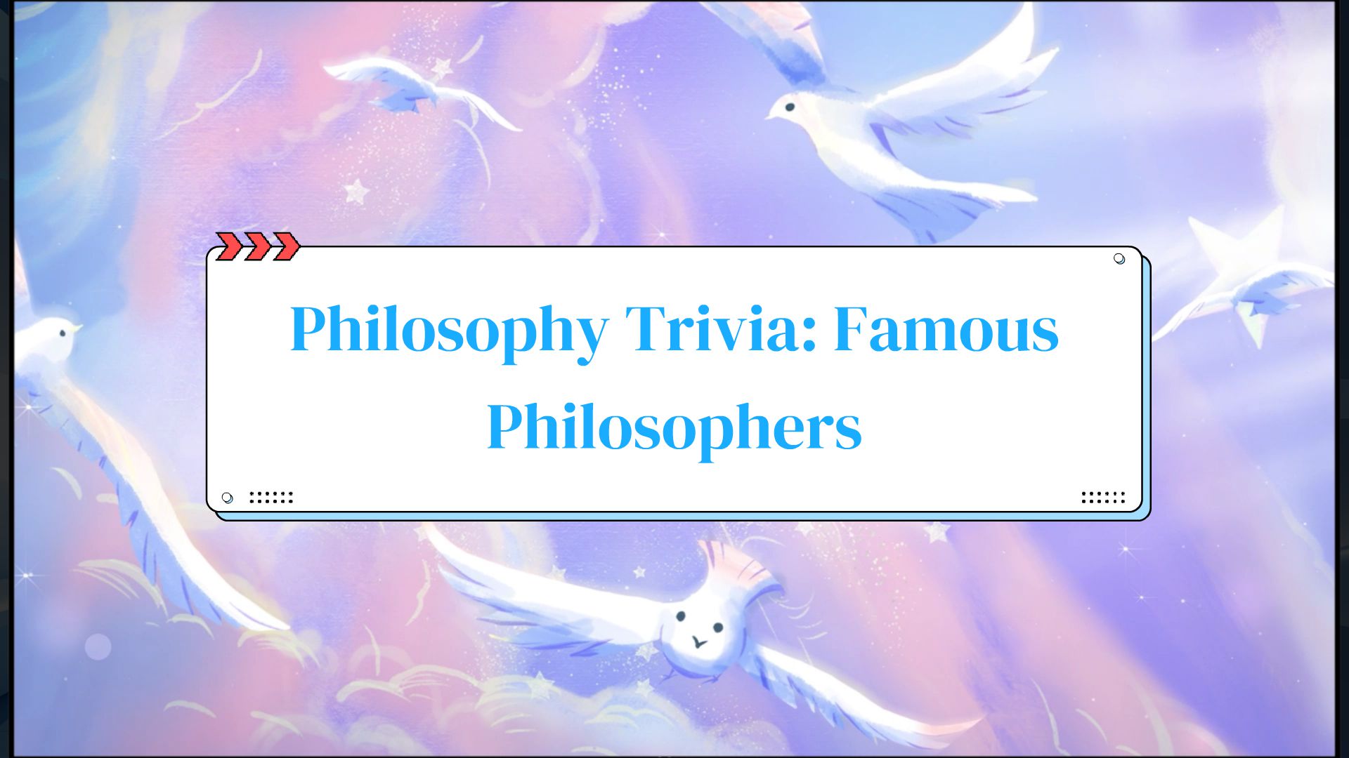 Philosophy Trivia Famous Philosophers Animated Video By Pixel_Patron
