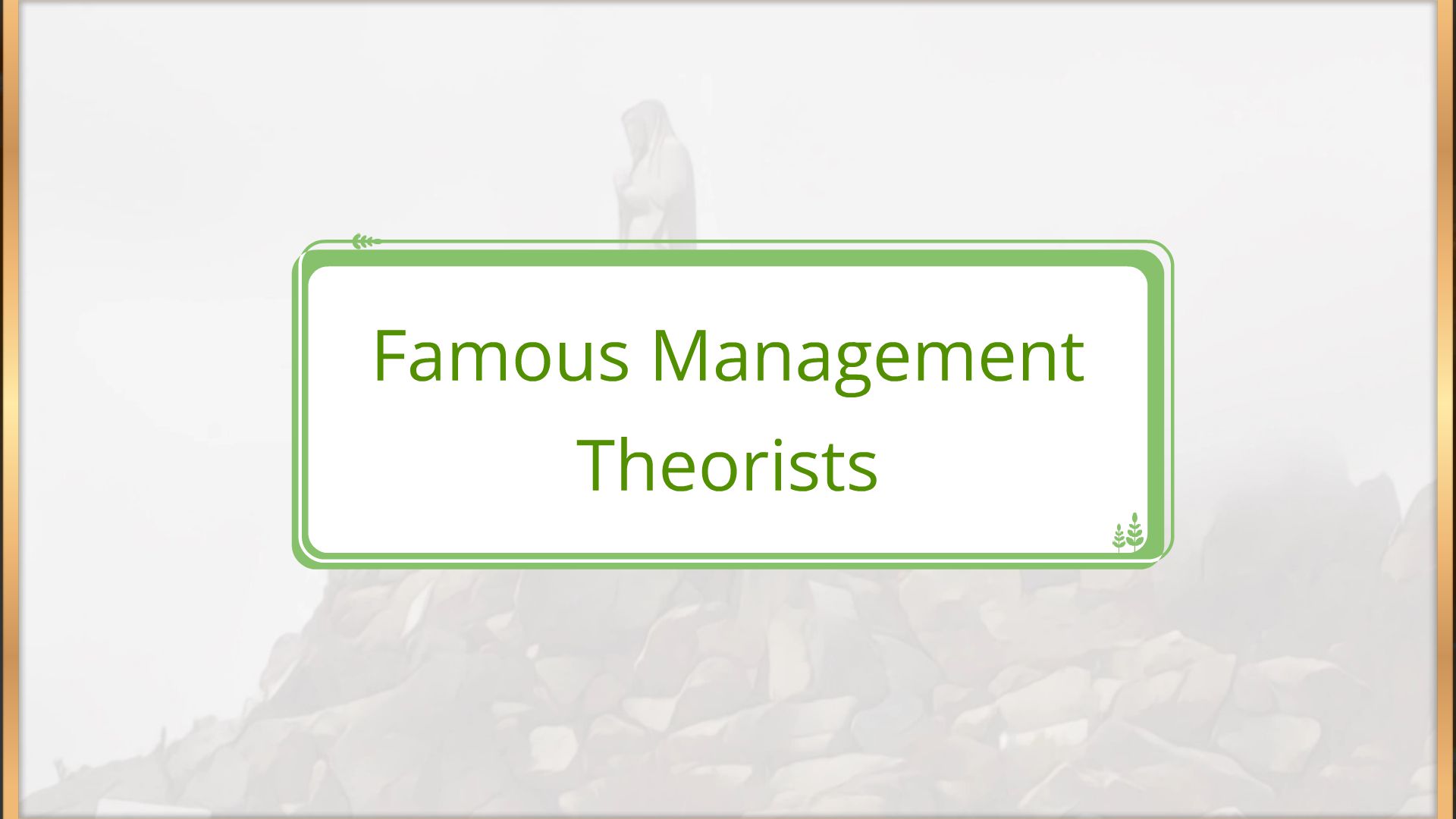 Famous management theorists animated video by anime enthusiast