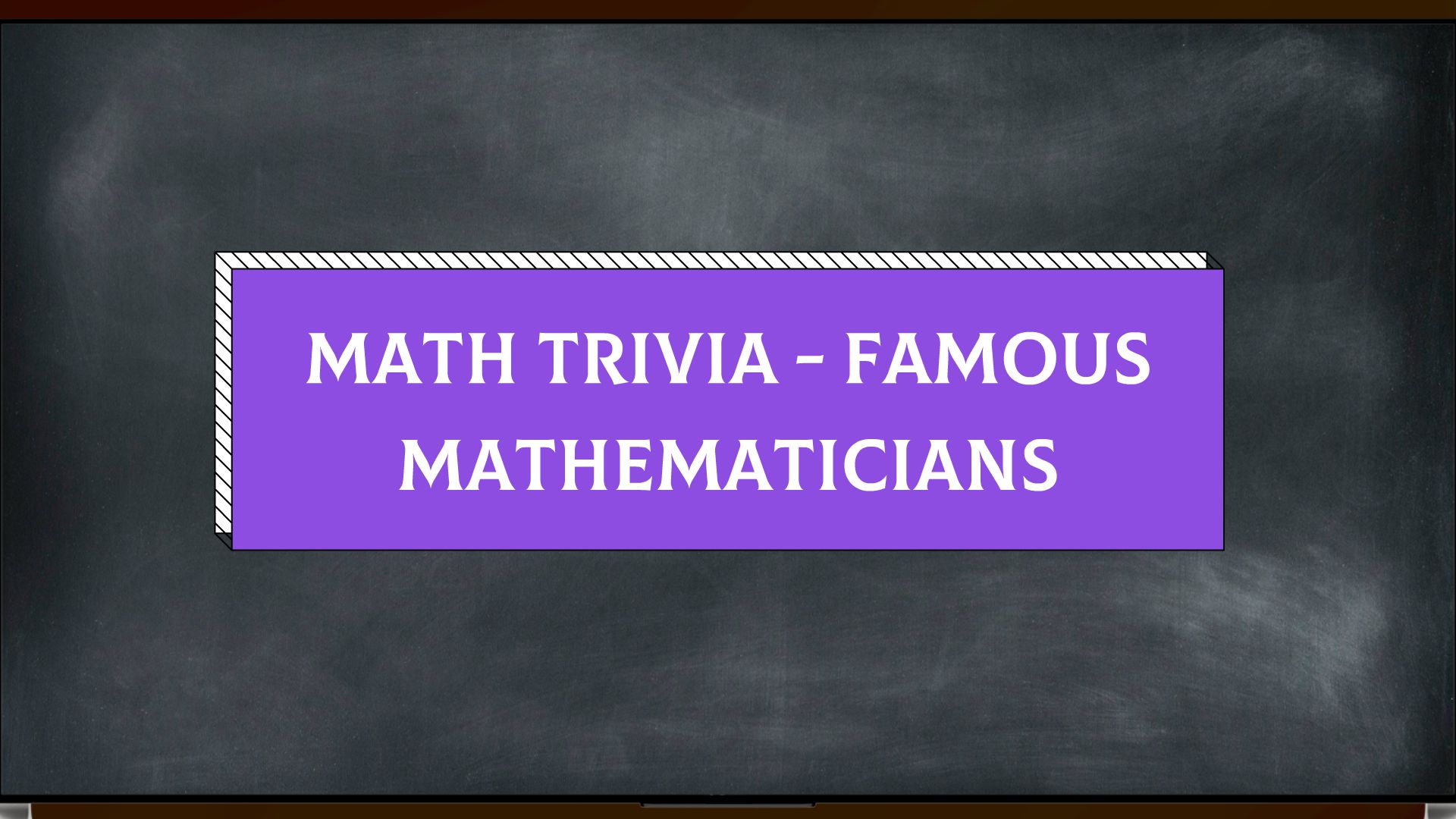 Math Trivia - Famous Mathematicians. - Animated Video By Anime_Critic ...