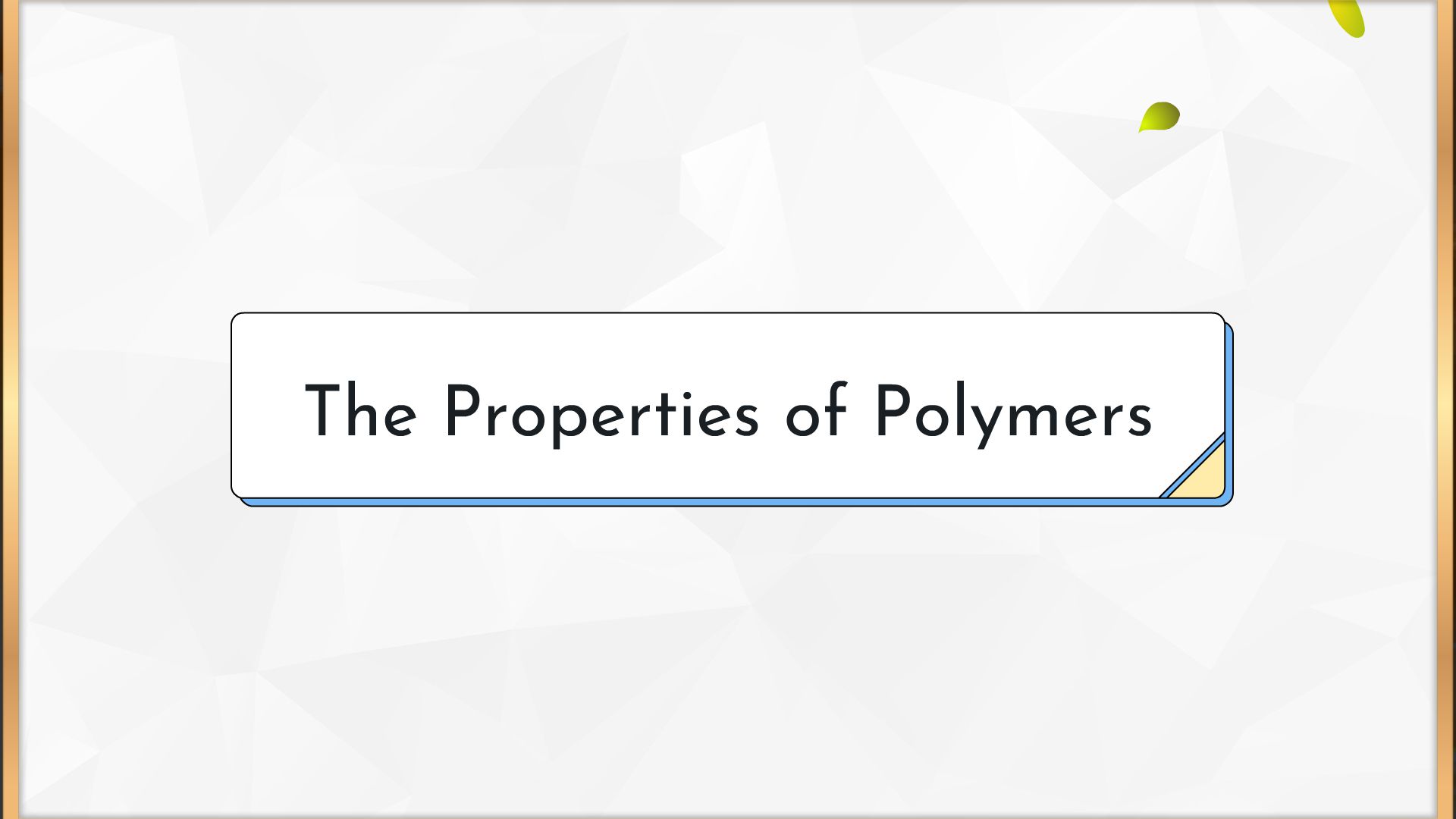 The Properties of Polymers - Animated Video By Cartoon_Lover - Mango ...