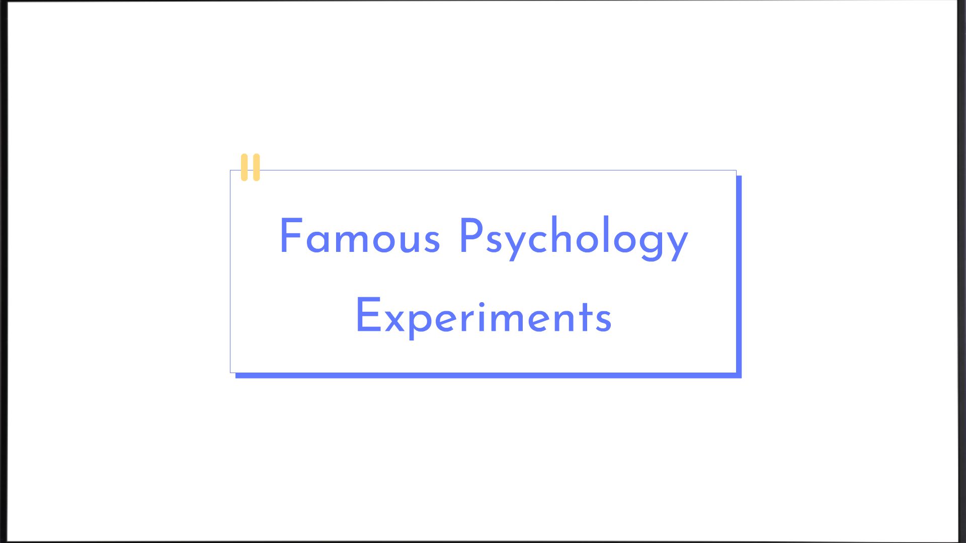 Famous Psychology Experiments - Animated Video By Sketchy_Wordsmith ...