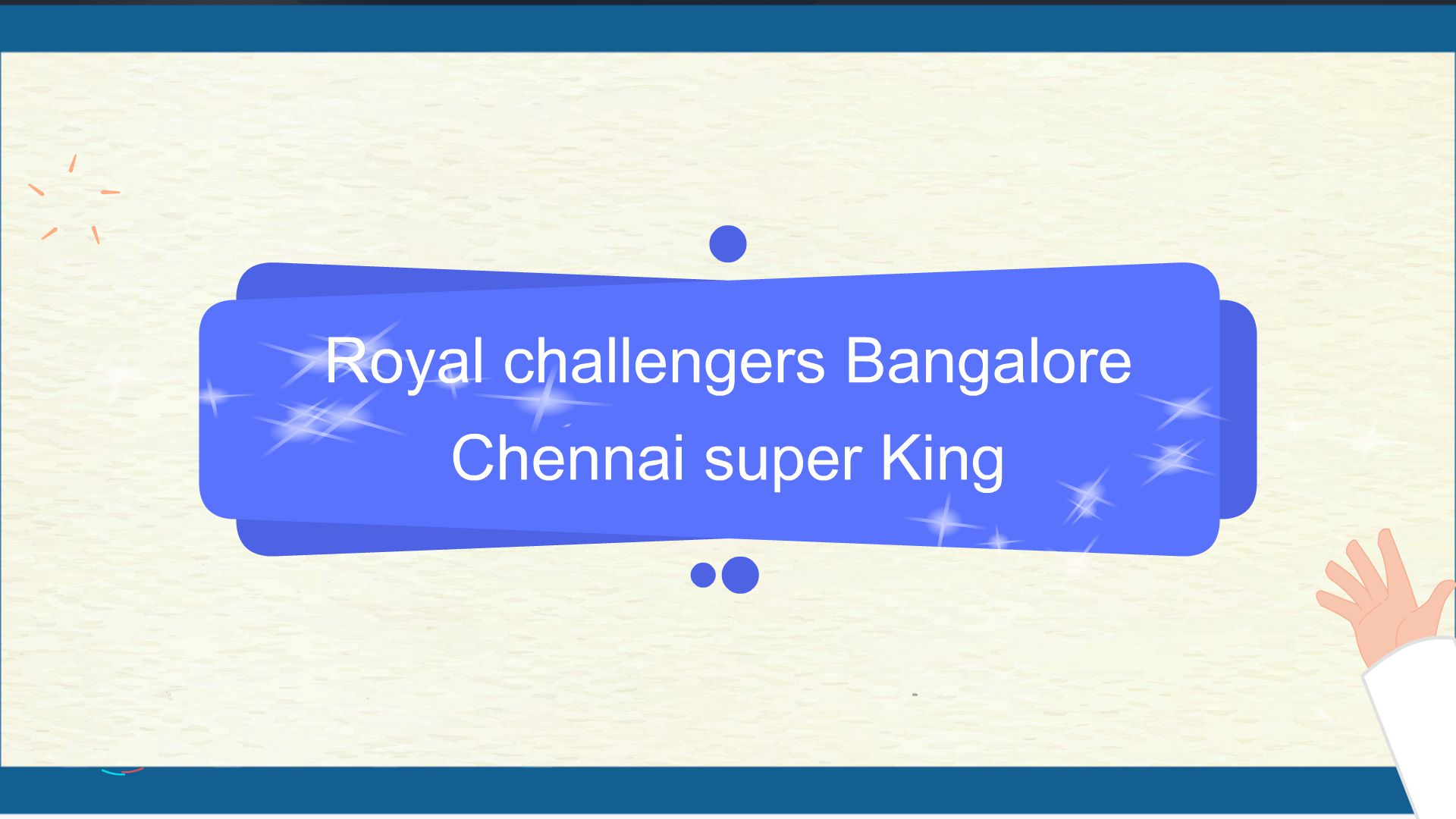 Royal challengers Bangalore Chennai super King - Animated Video By ...