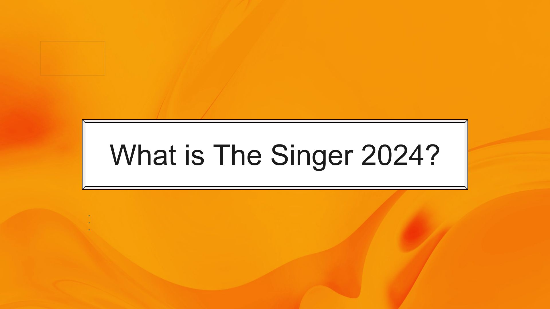 What is The Singer 2024? Animated Video By journie z Mango Animate