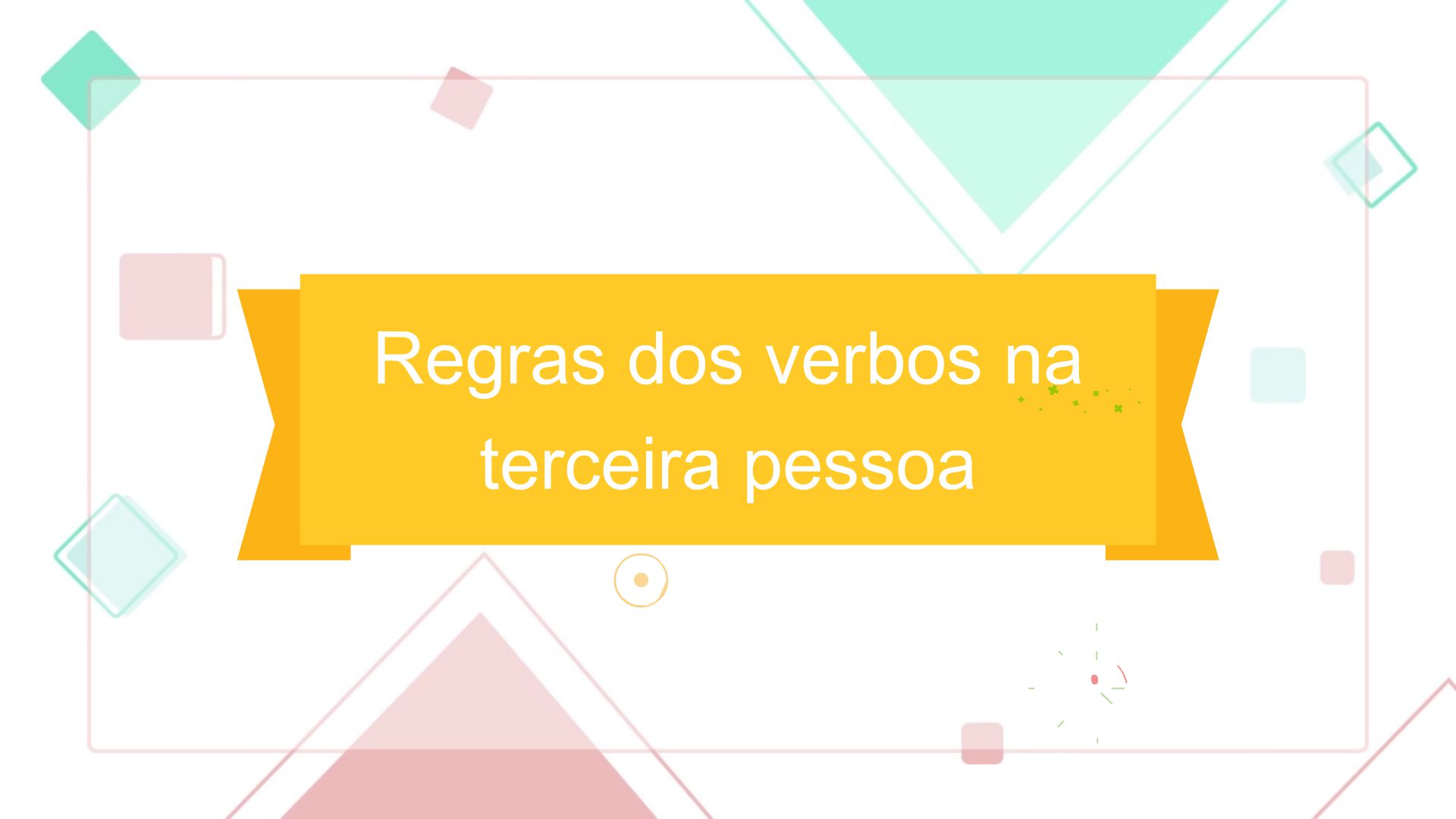 Regras dos verbos na terceira pessoa. - Animated Video By ingridmuiller ...