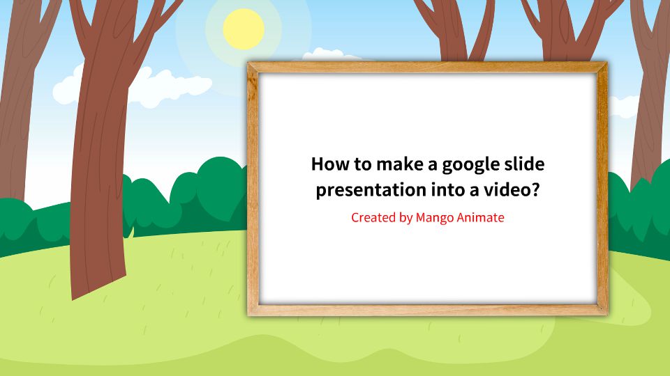 How to make a google slide presentation into a video? animation video