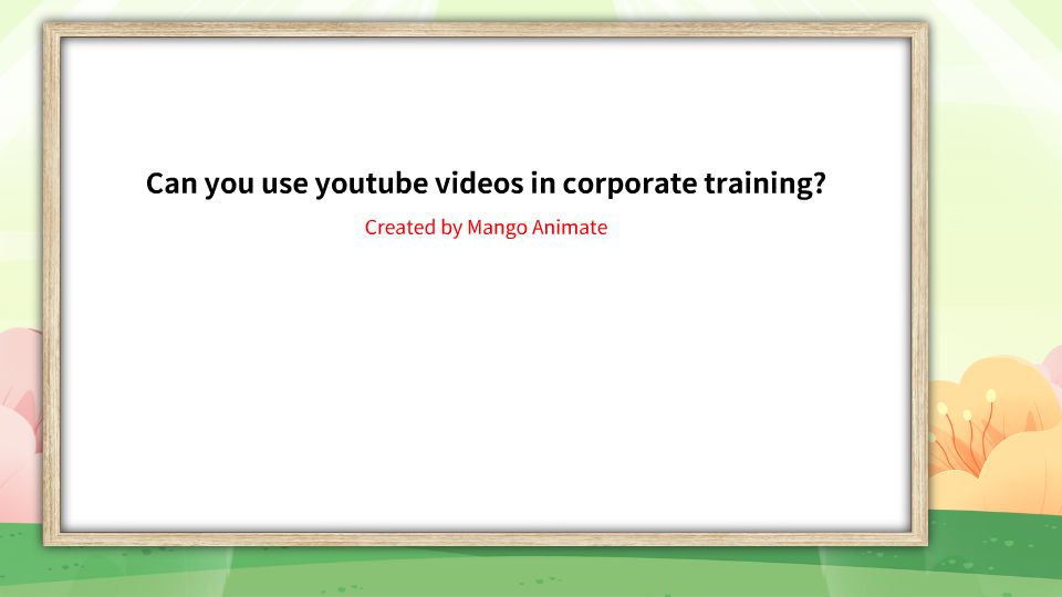 Can you use youtube videos in corporate training? animation video created by Animation_Maestro