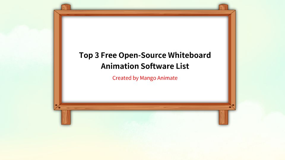 Top 3 Free OpenSource Whiteboard Animation Software List animation video created by Digi