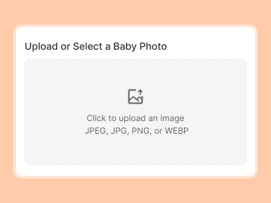 Nahrajte obrázek dítěte pro vytvoření animace řeči