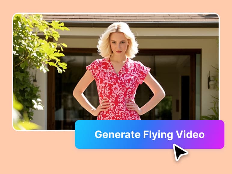 Naložite fotografijo, da začnete ustvarjati videoposnetke letenja z umetno inteligenco