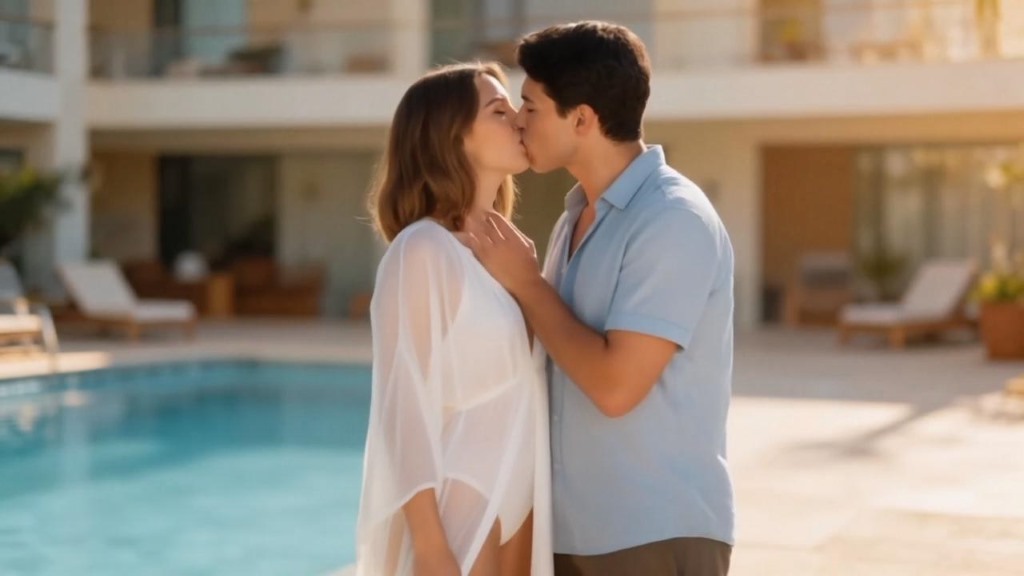 generate two people french kissing scene with AI french kiss generator