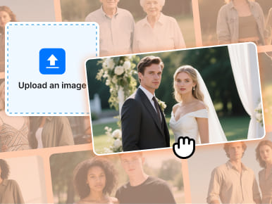 AI हगिंग दृश्य बनाने के लिए अपनी तस्वीर अपलोड करें