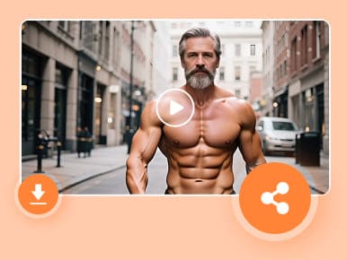 Sdílejte online video o transformaci svalů s využitím umělé inteligence