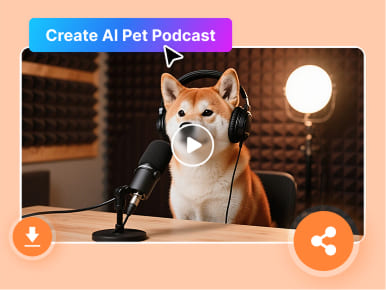 stahujte a sdílejte svá vygenerovaná videa podcastů s umělou inteligencí