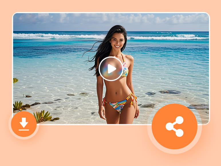 ดาวน์โหลดและแชร์วิดีโอ AI twerk บนโซเชียลมีเดีย