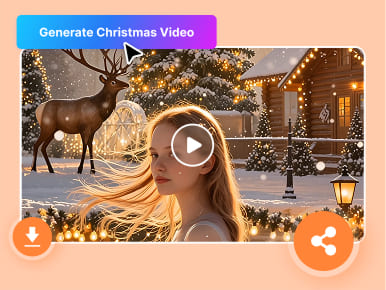generate a unique AI Christmas video from uploaded images