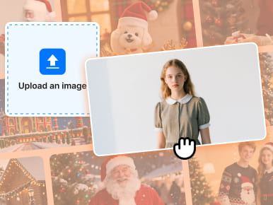 upload a photo to create a personalized Christmas video
