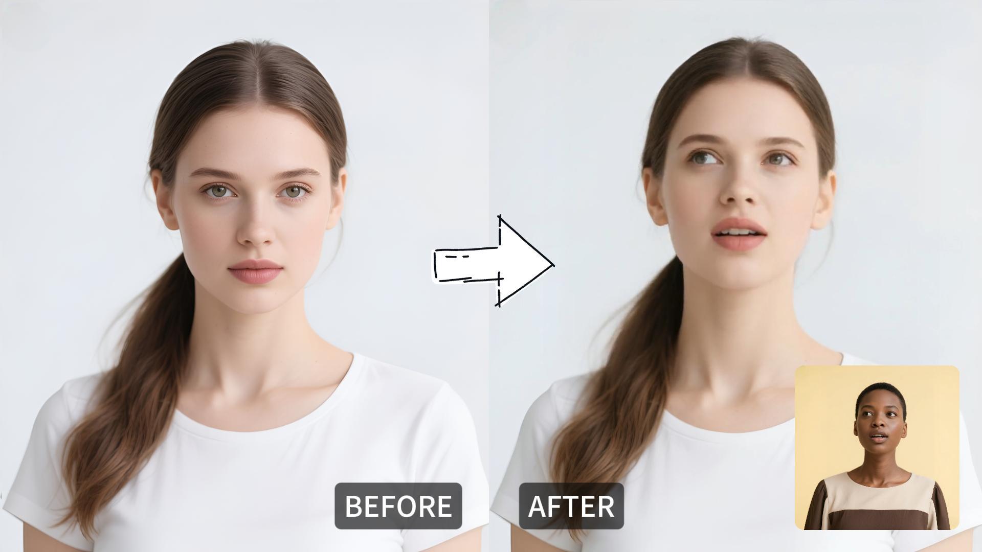 Transform your pictures into lifelike animations with live portrait AI tool.