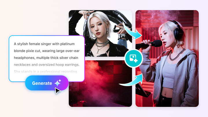 create new AI images from your uploaded photos