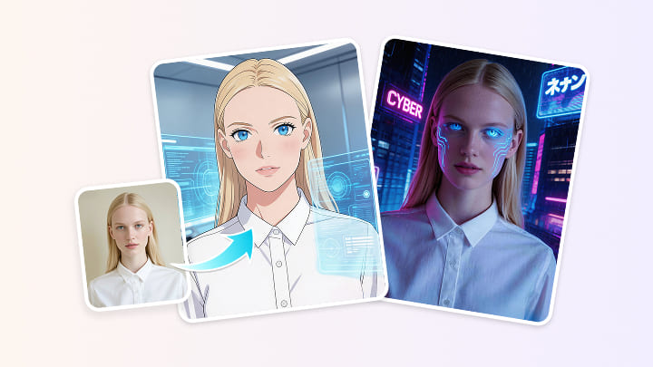 turn your photos into creative AI-generated images