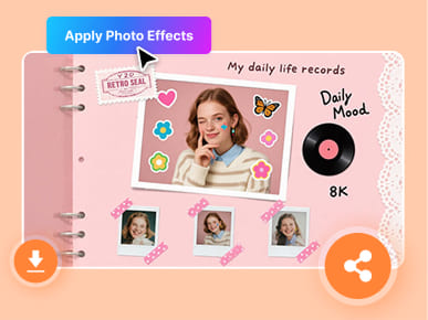 apply photo effects to your photos with AI online