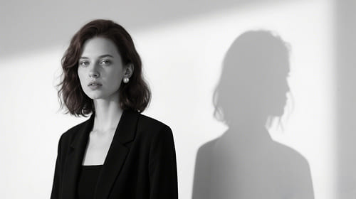 blend your photo into a striking black and white double exposure effect