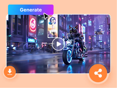 crea e condividi i tuoi video AI all'istante