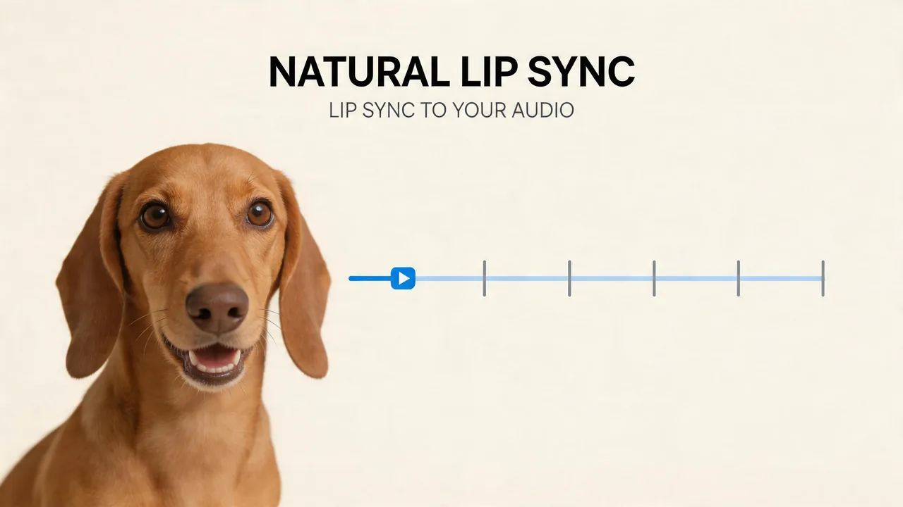 Drive believable muzzle movement on a Dachshund photo