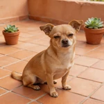 Talking Chihuahua close-up facing the camera