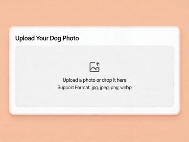 Upload a dog photo to create a talking dog video.