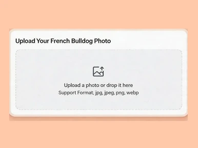 Upload a French Bulldog photo to create a talking video with Mango AI