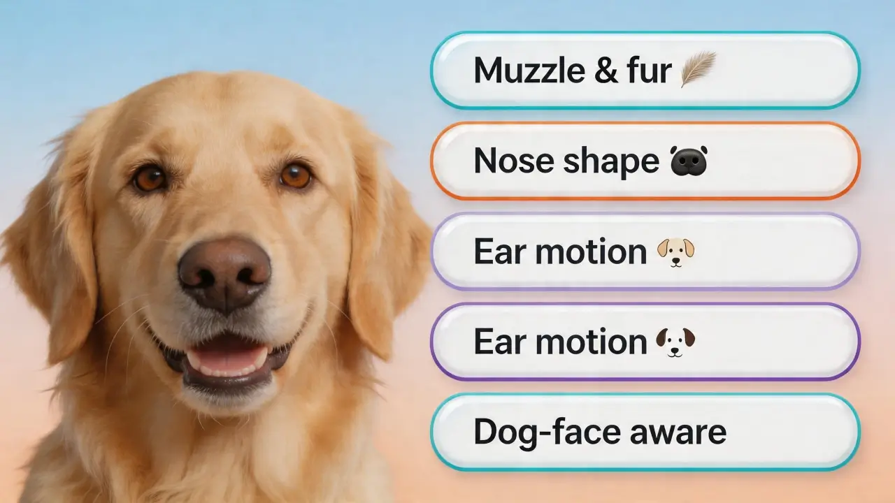 Designed for Golden Retriever AI animation.
