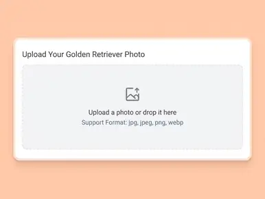 Upload a Golden Retriever photo to create a talking dog video with Mango AI.