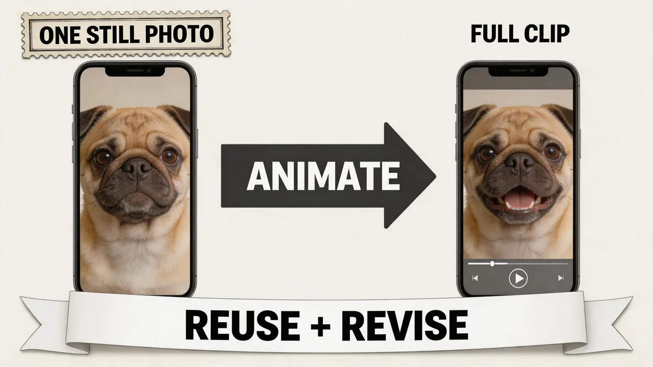 Turn one pug still into a full talking short